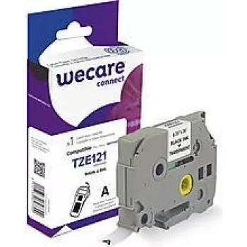 Etikettierband Armor K80020W4 Schwarz auf transparent TZe