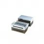 Patchfeld, 8 Ports, Kat. 5e, geschirmt, hellgrau, 14 cm, 44 x 172 x 140 mm