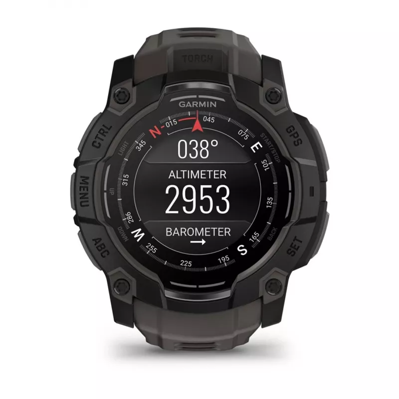 Garmin Instinct 3 AMOLED 3.3 cm (1.3) 50 mm Digital 416 x 416 Pixel Touchscreen Schwarz GPS (Satellit)