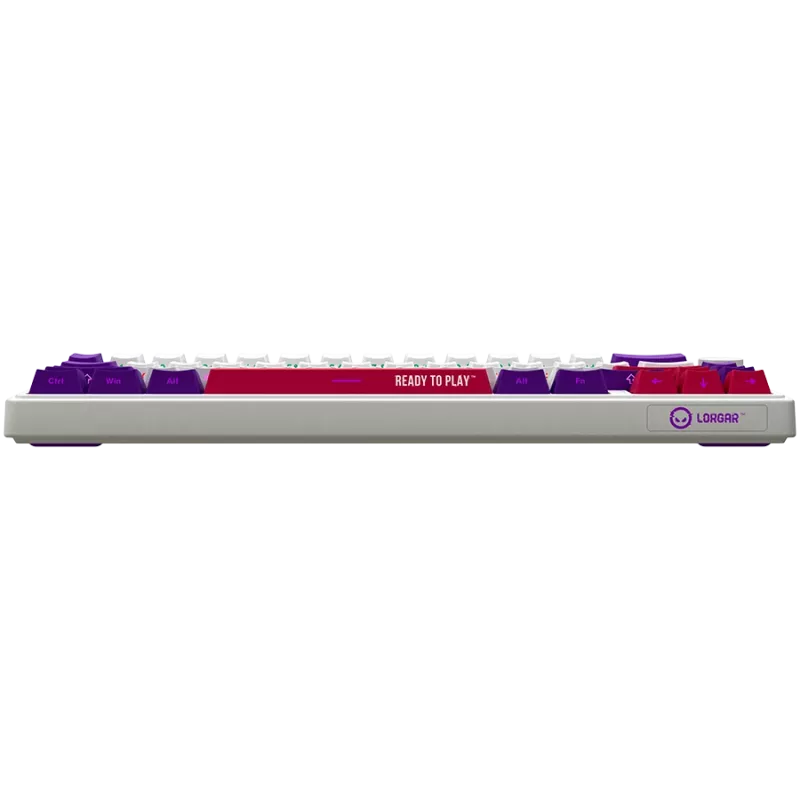 LORGAR KBP70MW, Kabellose 65% Mechanische Gaming-Tastatur Pro, Weiß, EN-Layout