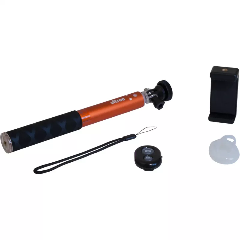 Selfie Stick Ultron Alu 80 Smartphone Schwarz Rot