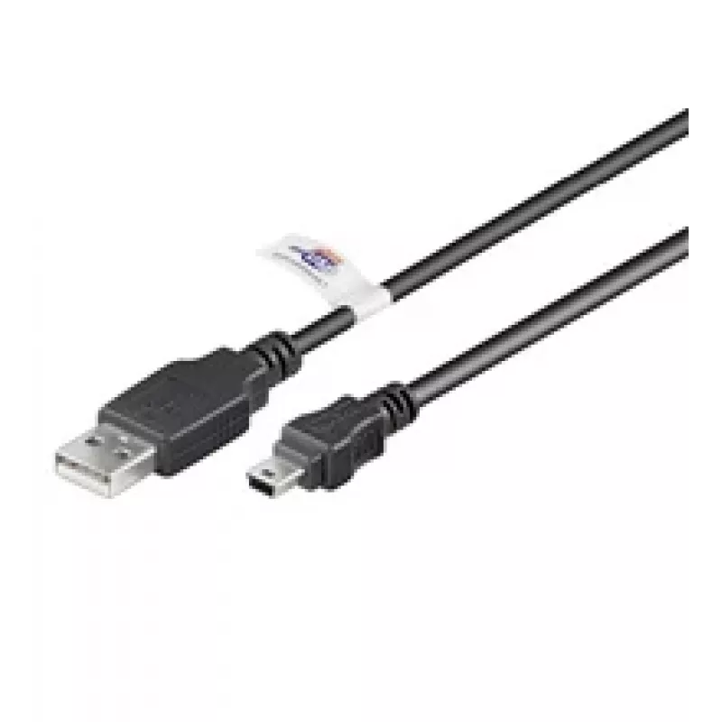 LogiLink USB-Verlängerungskabel USB Typ A, 4-polig (M) auf Mini-USB Typ B, 5-polig (M) 1,8 m (USB Hi-Speed)