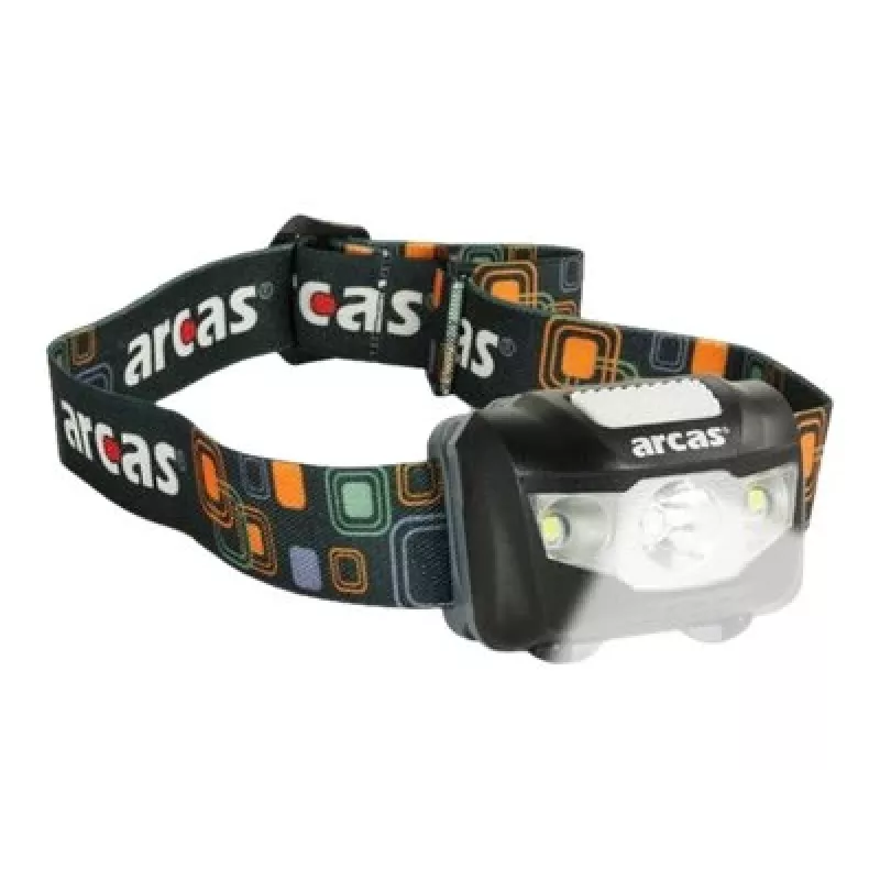 Arcas | Stirnlampe | ARC5 | 1 LED+2 Flutlicht-LEDs | 5 W | 160 lm | 4+3 Lichtfunktionen