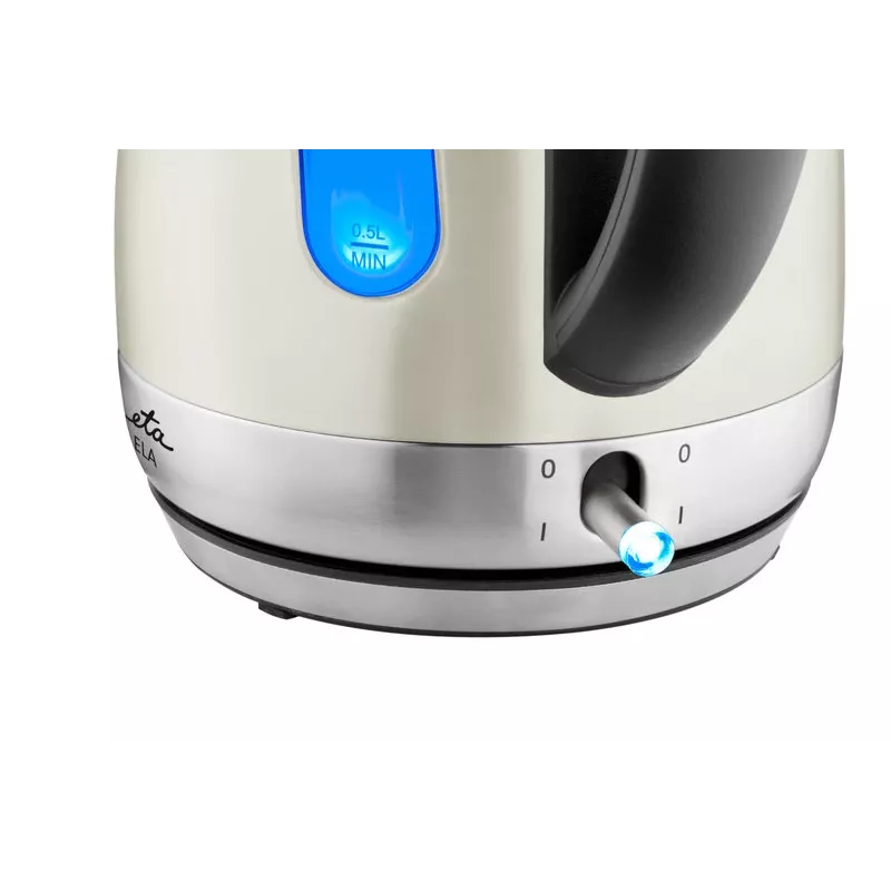 ETA | Wasserkocher | ELA ETA859890070 | Standard | 2100 W | 1,7 L | Edelstahl | 360° drehbare Basis | Creme