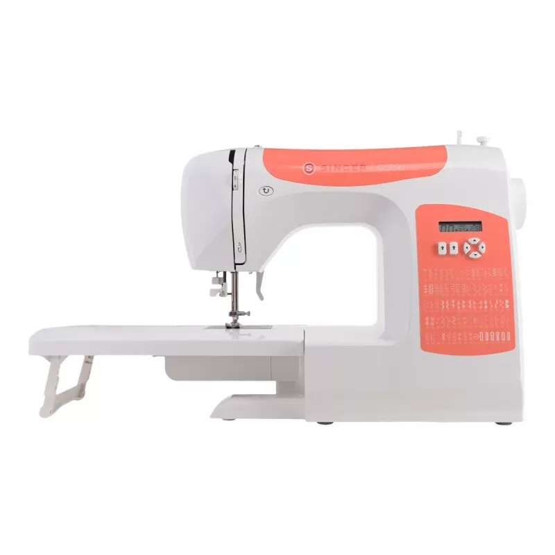 SINGER C5205 Nähmaschine, Modell 230239102, tragbare mechanische Haushaltsnähmaschine in Korallenorange