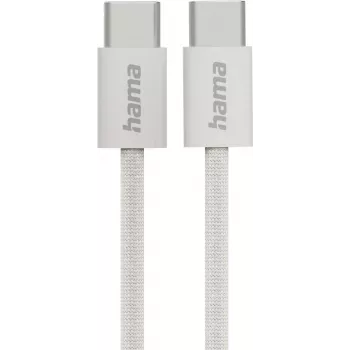 Hama Fabric USB-Kabel USB 2.0 1 m USB C Grau