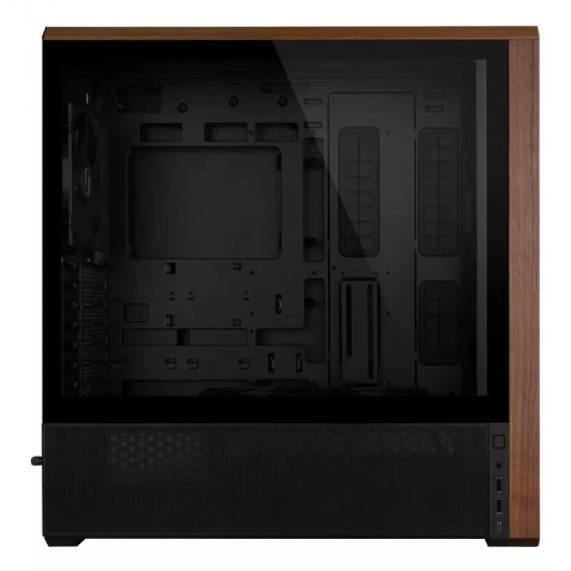 PC-Gehäuse Lian Li Lancool LAN217X Midi Tower Schwarz, Holz