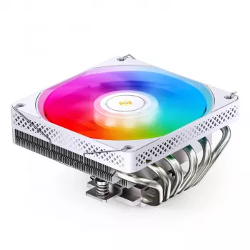 CPU-Kühler Jonsbo HP600 120mm weiß A-RGB, 120mm Lüfter, A-RGB-Beleuchtung
