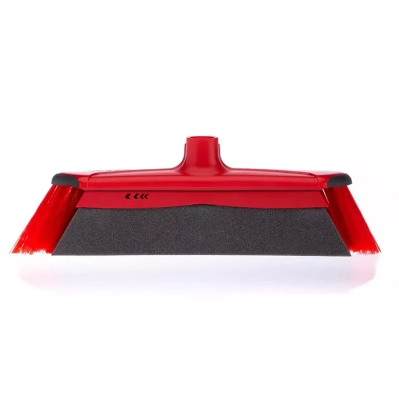 Bodenbesen VILEDA 143703 mit Stiel, Technopolymer, weiche/harte Borsten, Innenbereich, 130 cm, rot