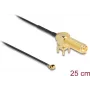 Koaxialkabel DeLOCK 12036 0,25 m RP-SMA I-PEX MHF1 Schwarz