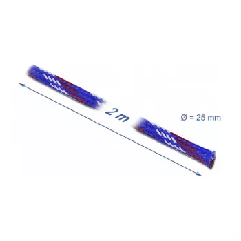 Kabelschutzschlauch DeLOCK 20751 Blau Rot Weiß