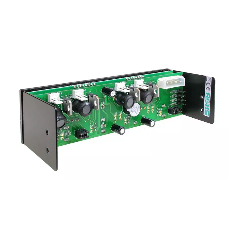 5,25-Zoll-Lüftersteuerung Lamptron FC5 V2 schwarz — Multi-Lüfter-PWM-/manuelle Steuerung, Frontpanel-Einbau