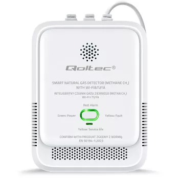 Gasleckdetektor QOLTEC NG Tuya — Erdgas (CH4)-Detektor, smart Tuya-kompatibel