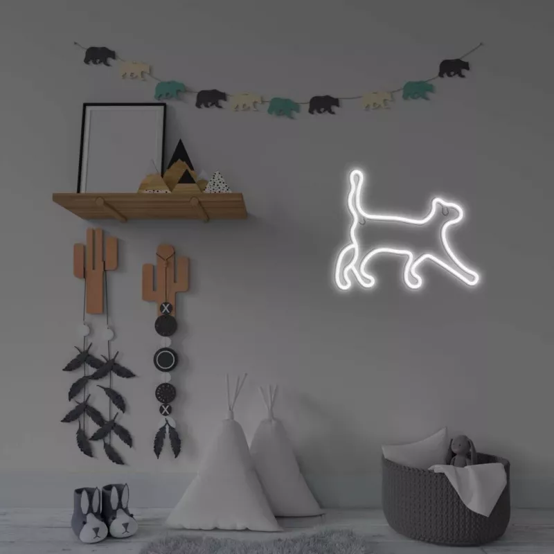 Neon-Dekoleuchte MANTA SNL70WH Style Neon Lights CAT 2 Weiß 70 cm