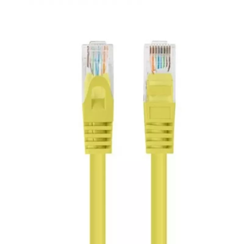 Patchkabel Cat.5e UTP 1 m Gelb FLUKE PASSED LANBERG 10er-Pack