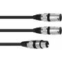 Audiokabel XLR 3-polig 2 x XLR 3-polig Schwarz Omnitronic 30225206