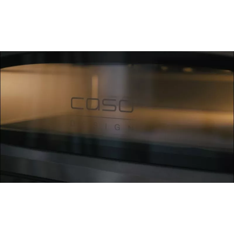Caso Pizzaofen | PizzaChef 430° | 2200 W | Schwarz/Silber