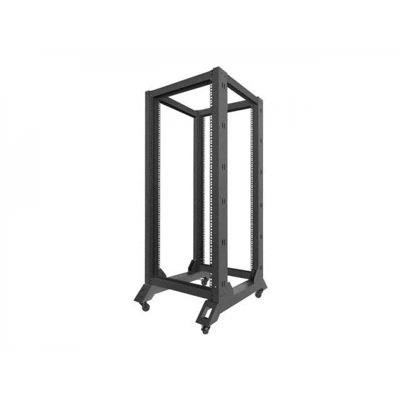 Lanberg OR01-6827-B Rack 27U Freistehendes Gestell Schwarz (OR01-6827-B)