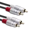 Audiokabel Qoltec 52337 2 m 2 x RCA Schwarz