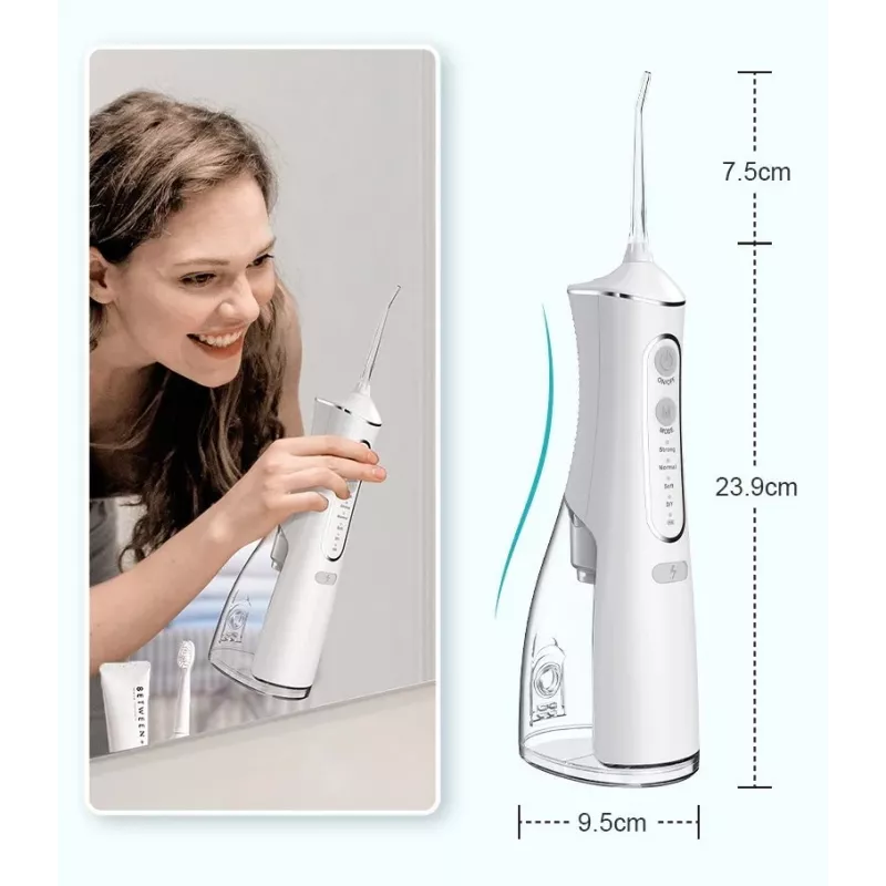 Munddusche Extralink L8 mit 2000-mAh-Akku und IPX7-Wasserschutz