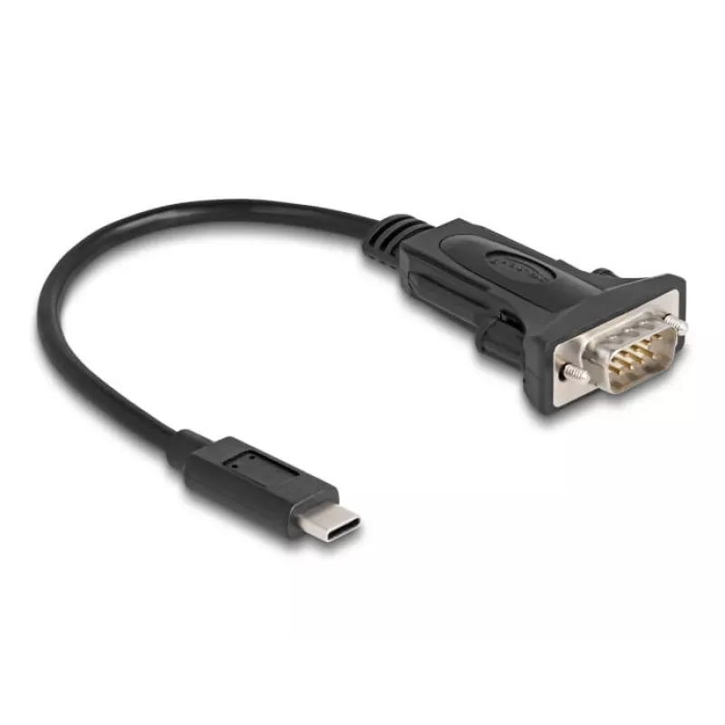 DeLOCK Adapter USB Type-C zu RS-232 D-Sub 9-polig Stecker 0,25 m