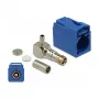 Koaxial-Steckverbinder DELOCK 89715 — FAKRA C Stecker, 90° abgewinkelt, 13,8×21,5×9,5 mm