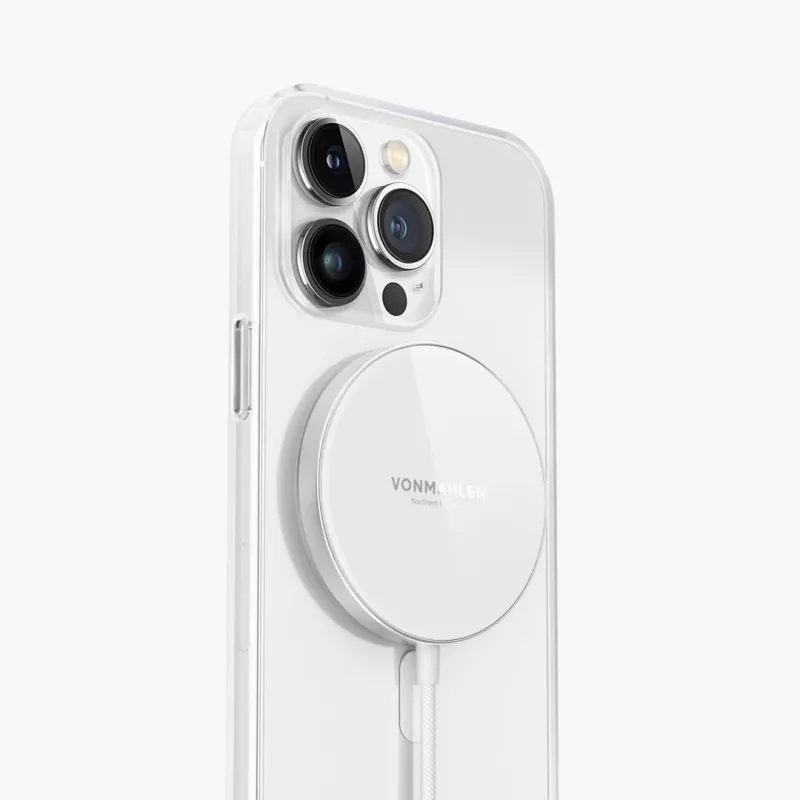 Vonmählen Aura Mini magnetisches kabelloses Ladepad, weiß
