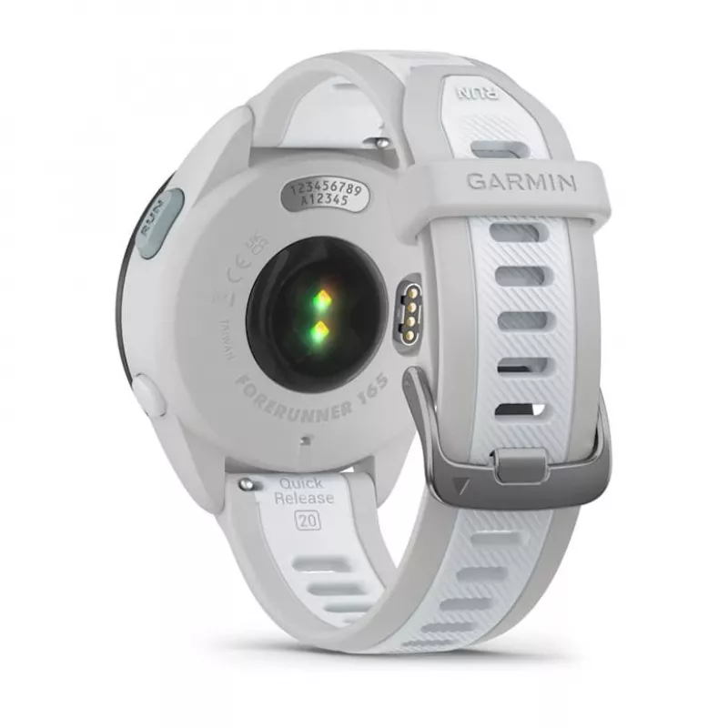 Smartwatch GARMIN Forerunner 165 Music — GPS, 1.2 Zoll AMOLED, 43 mm Gehäuse, 11 Tage Akku, 5 ATM, 4 GB, Grau