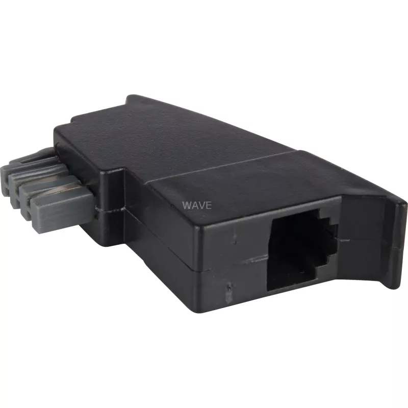 Goobay TAE Telefonadapter-Stecker 50308 TAE-N auf RJ-11/RJ-14 Schwarz