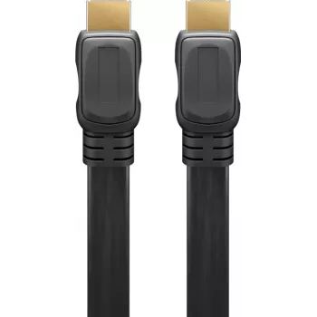 Goobay | High Speed HDMI Flachkabel mit Ethernet | 61279 | HDMI-Stecker (Typ A) | HDMI (Typ A) | HDMI auf HDMI | 2 m
