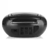 Tragbarer CD-Player JVC RD‑E221B — schwarz, CD/MP3, Kassettendeck, USB-Wiedergabe, UKW-Radio, AUX, Batterie-/Netzbetrieb