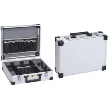 Werkzeugkoffer allit AluPlus Tool>L< 36 silber — Aluminiumrahmen, L-Profil, Modell 425100