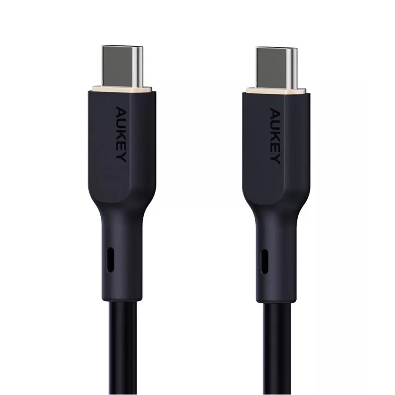 AUKEY CB-SCC241 USB-C Power Delivery PD 240W 5A 20V 1m Nylon Schwarz - D