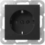 Schuko-Steckdoseneinsatz Gira System 55 4188005 für modulare Montage, schwarz