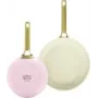 Bratpfannen-Set GreenPan CC008482-001 — Aluminium, 20 cm & 26 cm, grün/pink