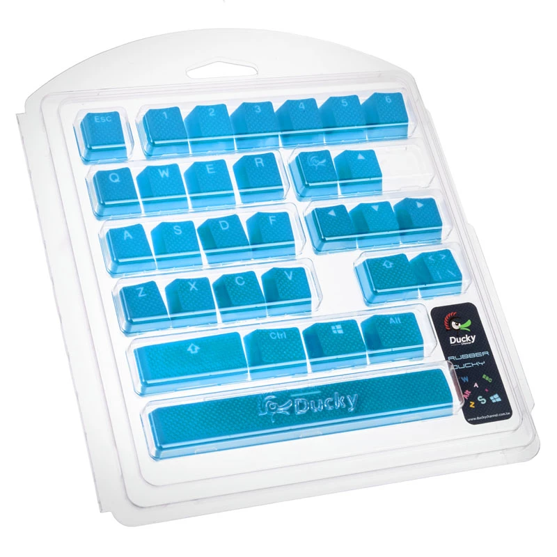Ducky DKSA31-USRDBNNO1 Blaue Gummi-Tastenkappen-Set