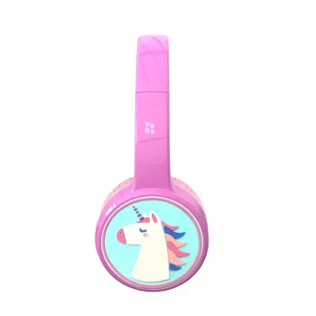 Denver BTH-106P Kopfhörer/Headset kabelgebunden & kabellos Kopfbügel Anrufe/Musik Bluetooth Pink