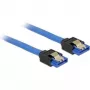 SATA-Kabel DeLOCK 84976 0.1 m SATA 7-pin Schwarz Blau