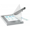 Leitz Präzisions-Büropapierschneider A4+, 15 Blatt, Manuelle Klemmung, Edelstahl, A4 Maxi, 80 g/m², Glas
