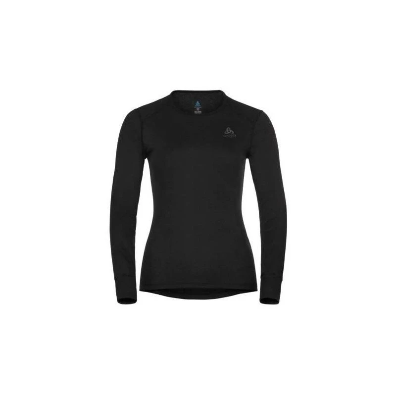 Odlo BL TOP Rundhalsausschnitt langarm ACTIVE WARM ECO Damen-T-Shirt, Größe S, schwarz