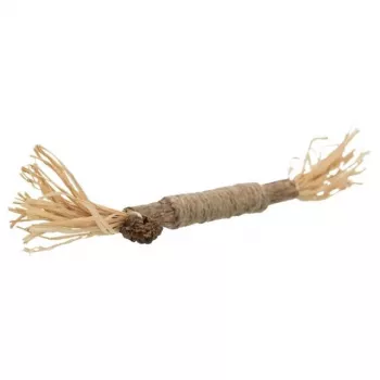 Katzenangel Trixie TX-42435 Matatabi mit Quasten, Holz 240 mm, Jutematerial