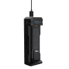 Akkuladegerät XTAR SC1 Einzelschacht USB-C für Li-Ion 18650 Zellen, 1 Schacht, schwarz
