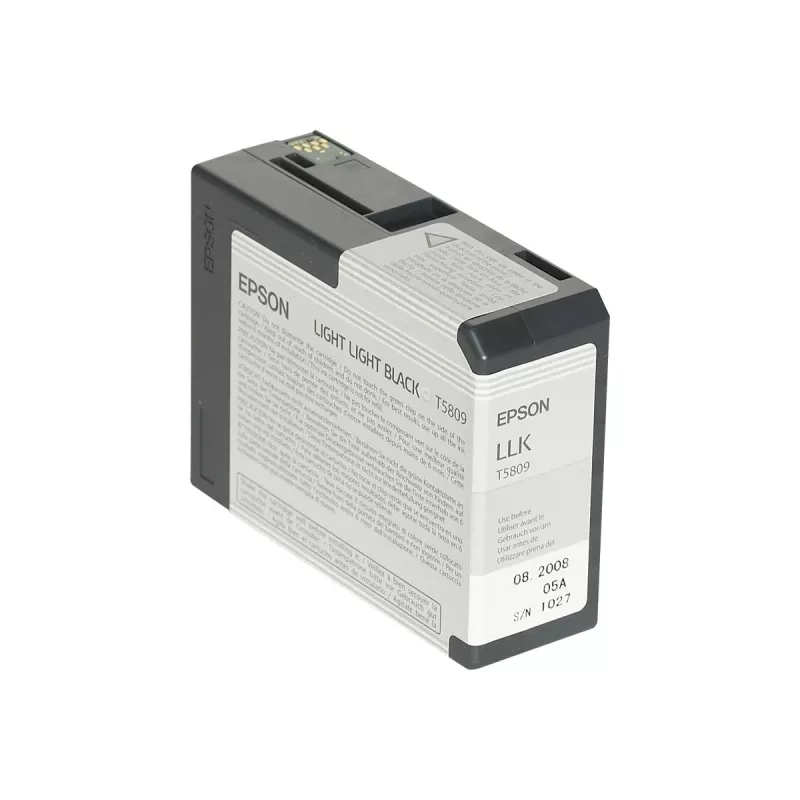 Epson Singlepack Light Light Black T580900, Hell helles Schwarz, Pigmenttinte, 80 ml, 1 Stück
