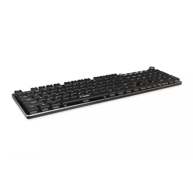 Tastatur IBOX AURORA K-6 — Full-Size QWERTY, RF Wireless + Bluetooth, RGB-Hintergrundbeleuchtung, mechanische Low-Profile-Tasten, Schwarz