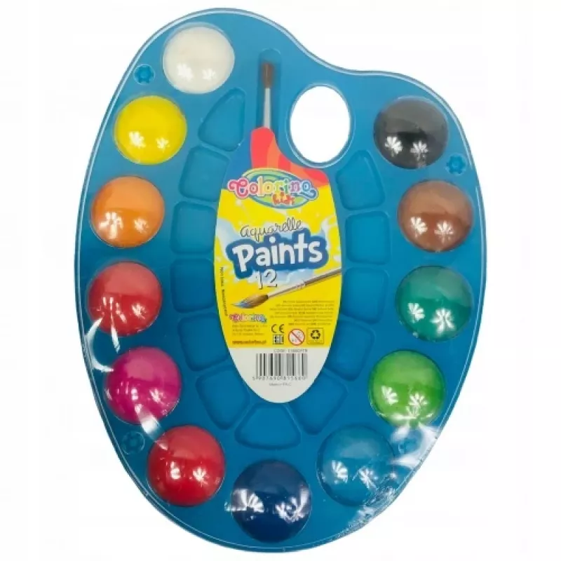 Colorino Kids Wasserfarben Palette 12 Farben