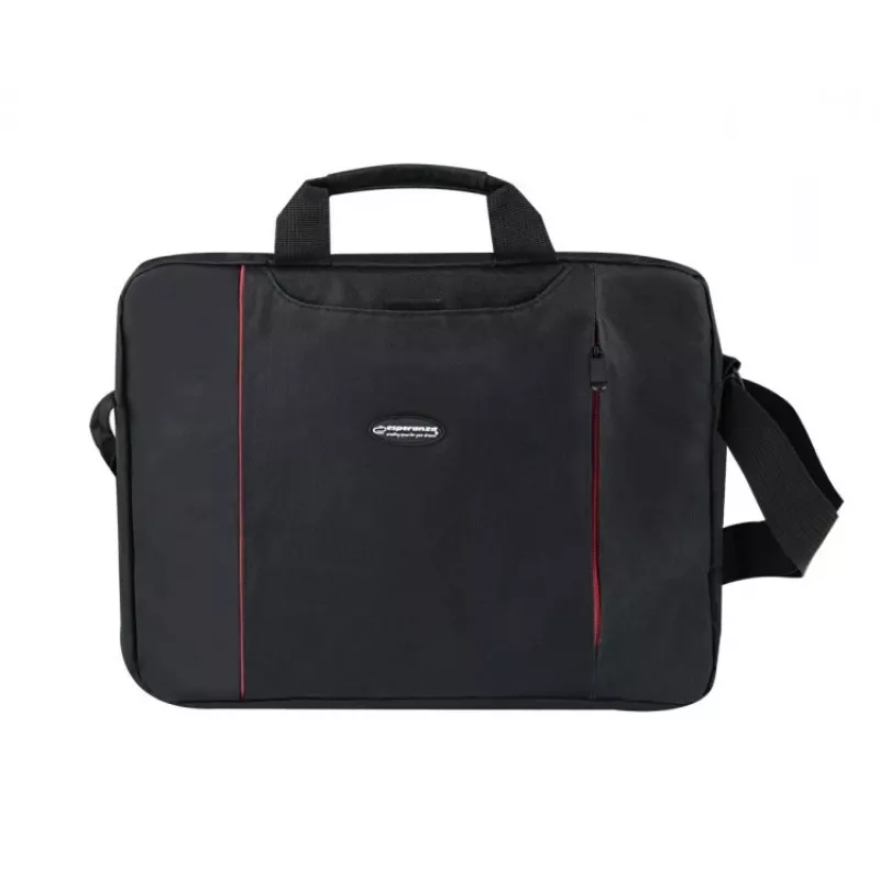 Esperanza SALERNO 39,6 cm (15,6) Toploader-Tasche Schwarz, Rot