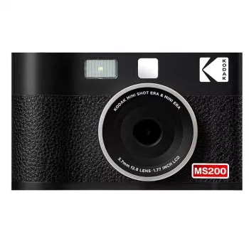 Sofortbildkamera Kodak Mini Shot 2 Era — tragbare Sofortbildkamera mit integriertem Drucker, schwarz