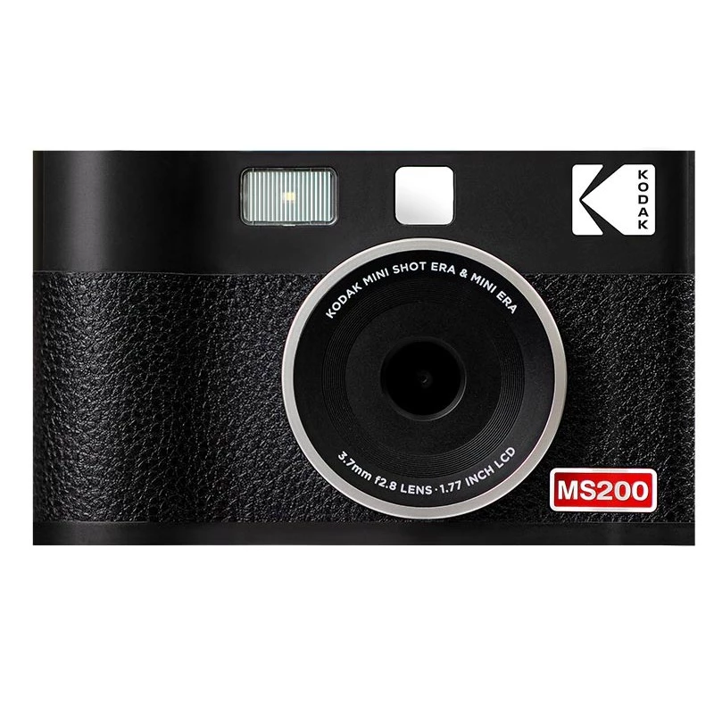 Sofortbildkamera Kodak Mini Shot 2 Era — tragbare Sofortbildkamera mit integriertem Drucker, schwarz