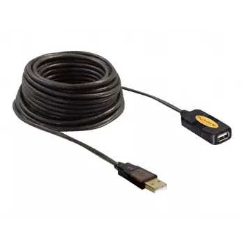 USB-Kabel DeLOCK 82446 USB 2.0 10m Schwarz