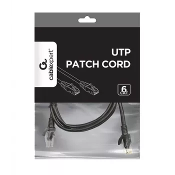 Netzwerkkabel Gembird PP6U-1M RJ-45 Cat6 1m Schwarz